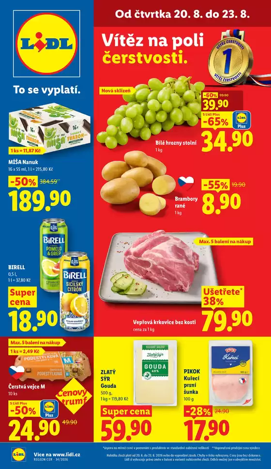 Lidl katalog v Hranice | 20. 8. - 23. 8. 2026 | 2026-08-20T00:00:00.000Z - 2026-08-23T00:00:00.000Z