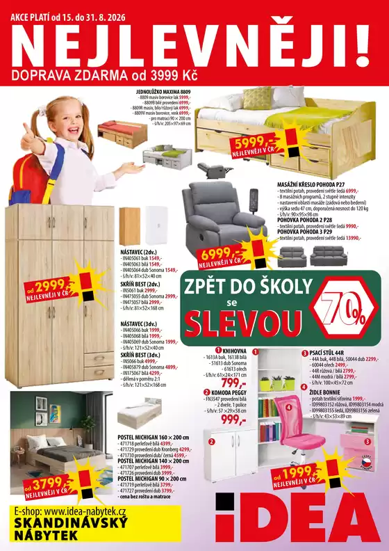 IDEA nábytek katalog | IDEA nábytek Aktuální leták | 2026-08-15T00:00:00.000Z - 2026-08-31T00:00:00.000Z