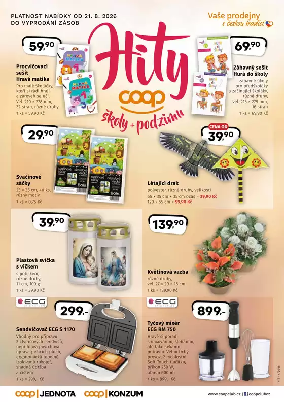 Coop katalog v Mikulov | Top nabídky pro šetrné zákazníky | 2026-08-21T00:00:00.000Z - 2026-09-21T00:00:00.000Z