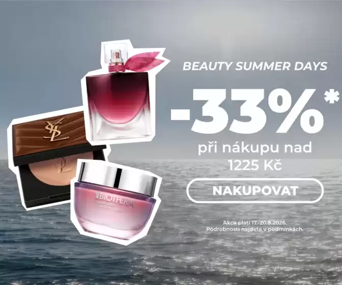 Marionnaud katalog v Kralovice | BEAUTY SUMMER DAYS -33% | 2026-08-17T00:00:00.000Z - 2026-08-20T00:00:00.000Z
