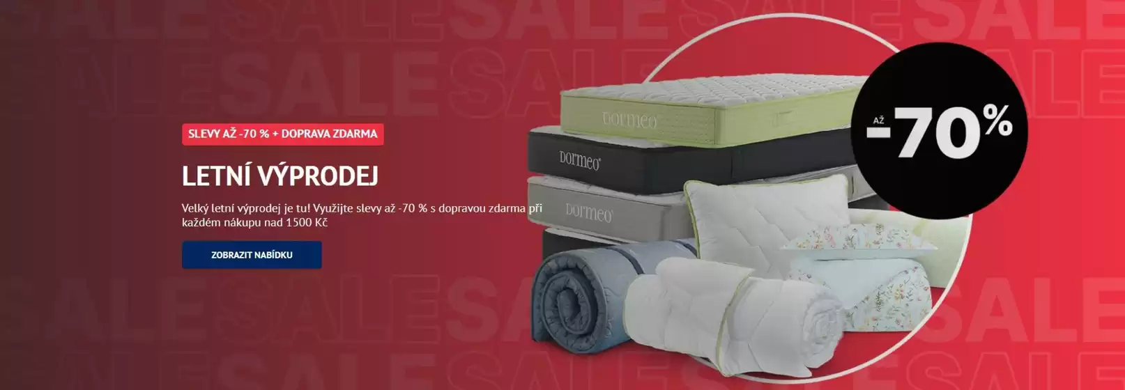 Dormeo katalog v Kralovice | LETNÍ VÝPRODEJ | 2026-08-17T00:00:00.000Z - 2026-08-17T00:00:00.000Z