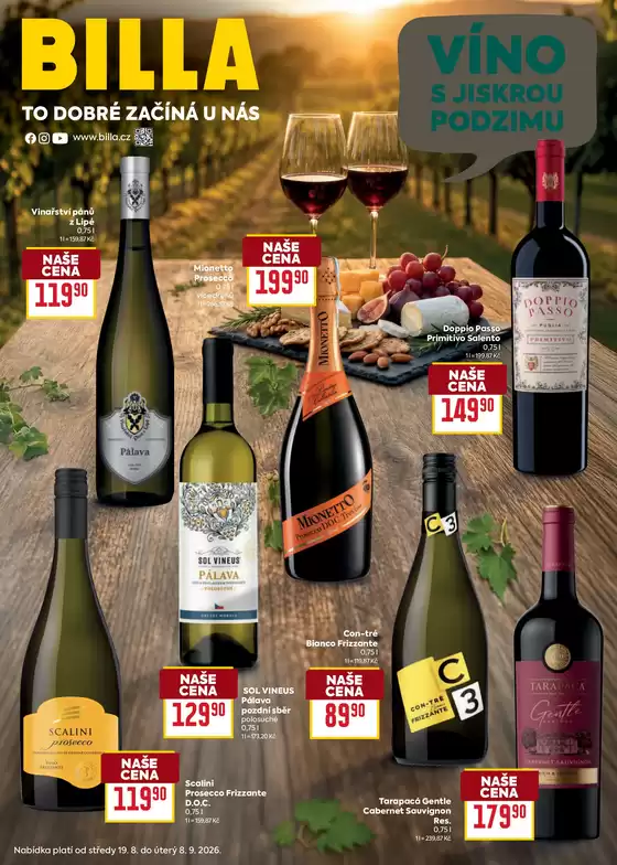 Billa katalog v Boskovice | Billa Katalog Víno | 2026-08-19T00:00:00.000Z - 2026-09-08T00:00:00.000Z