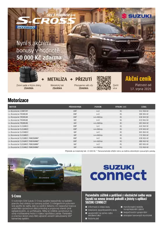 Suzuki katalog | Suzuki S-CROSS | 2026-08-18T00:00:00.000Z - 2026-09-01T00:00:00.000Z