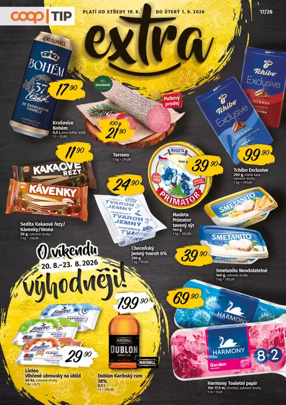 Coop katalog v Tábor | Široký výběr nabídek | 2026-08-19T00:00:00.000Z - 2026-09-01T00:00:00.000Z