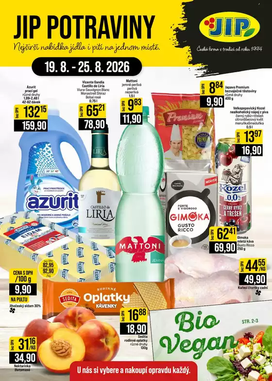 Jip katalog v Tábor | Top nabídky pro všechny zákazníky | 2026-08-19T00:00:00.000Z - 2026-08-25T00:00:00.000Z