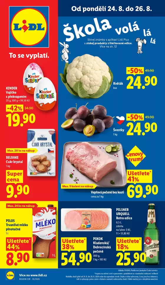 Lidl katalog | 24. 8. - 26. 8. 2026 | 2026-08-24T00:00:00.000Z - 2026-08-26T00:00:00.000Z