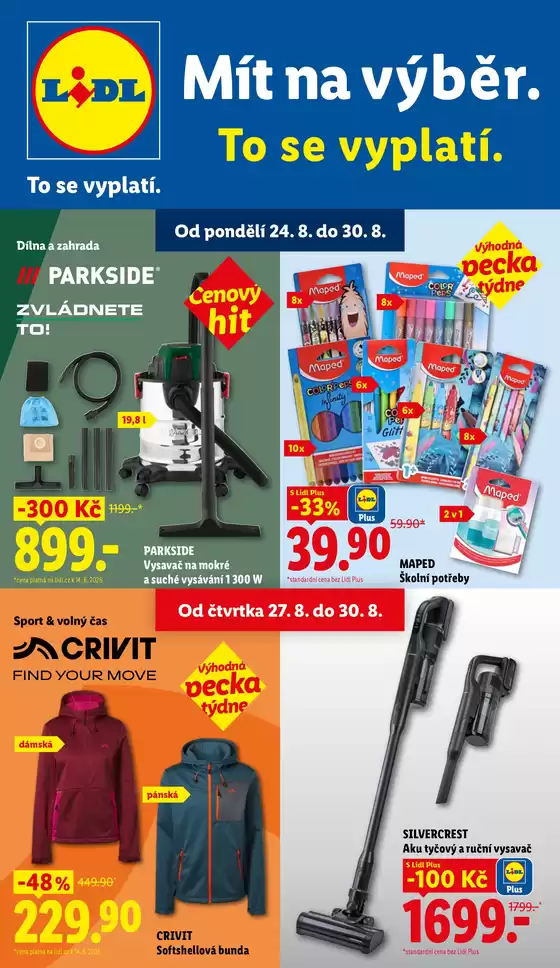 Lidl katalog | 24. 8. - 30. 8. 2026 | 2026-08-24T00:00:00.000Z - 2026-08-30T00:00:00.000Z