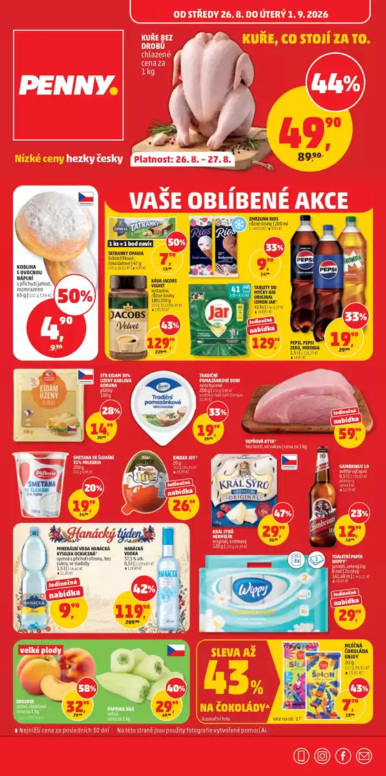 Penny Market katalog v Hořice | Nabídky pro lovce výhodných nákupů | 2026-08-26T00:00:00.000Z - 2026-09-01T00:00:00.000Z