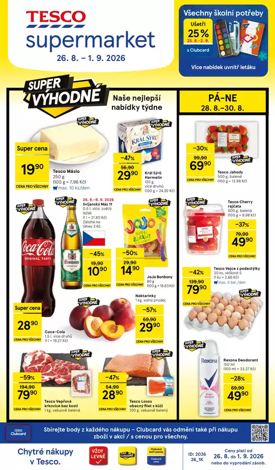 Tesco katalog v Frýdek-Místek | tesco letak-2026-08-26 | 2026-08-26T00:00:00.000Z - 2026-09-01T00:00:00.000Z