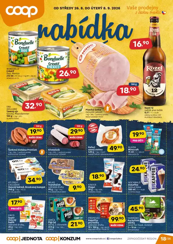 Coop katalog v Hlinsko | Naše nejlepší nabídky pro vás | 2026-08-26T00:00:00.000Z - 2026-09-08T00:00:00.000Z