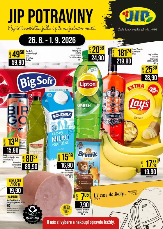 Jip katalog v Hlinsko | Top nabídky a slevy | 2026-08-26T00:00:00.000Z - 2026-09-01T00:00:00.000Z