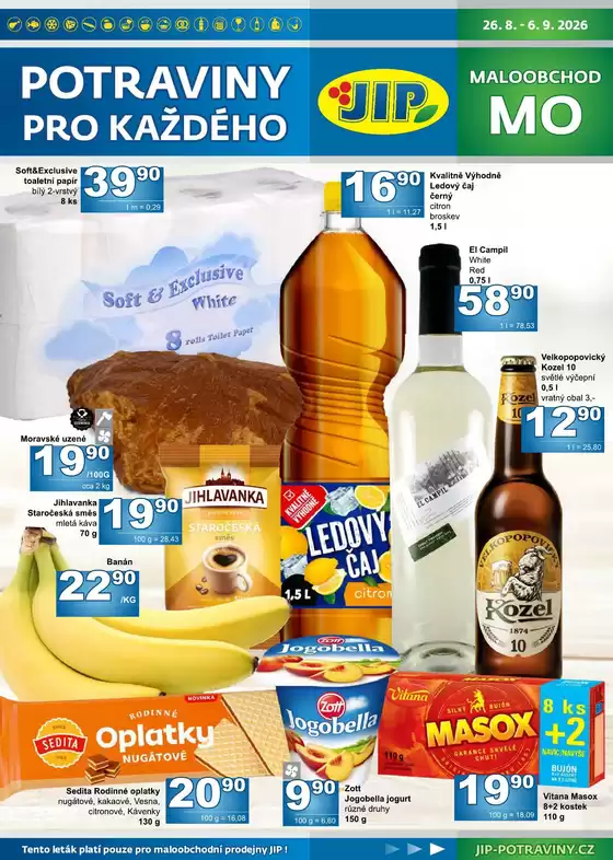 Jip katalog v Hlinsko | Speciální nabídky pro vás | 2026-08-26T00:00:00.000Z - 2026-09-06T00:00:00.000Z