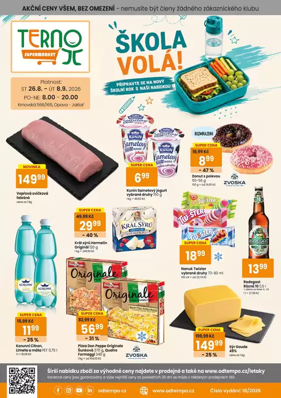 TEMPO katalog | Leták TERNO 26.8. - 8.9.2026 | 2026-08-26T00:00:00.000Z - 2026-09-08T00:00:00.000Z