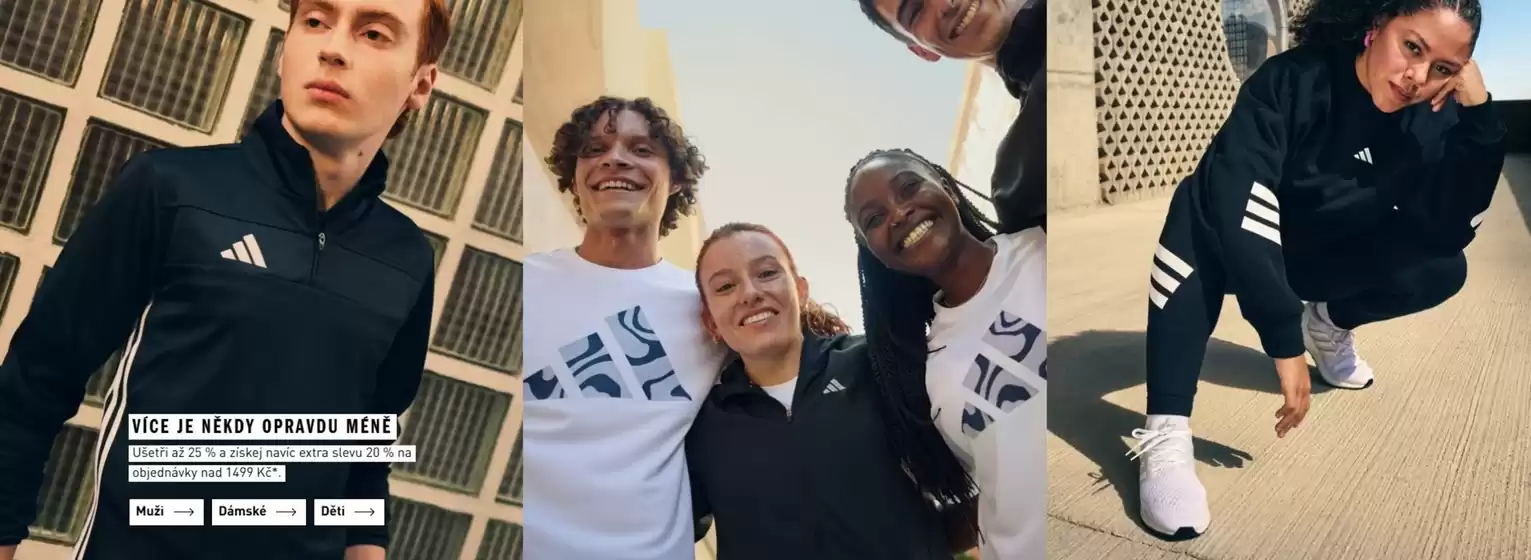 Adidas katalog | VÍCE JE NĚKDY OPRAVDU MÉNĚ | 2026-08-26T00:00:00.000Z - 2026-09-08T00:00:00.000Z