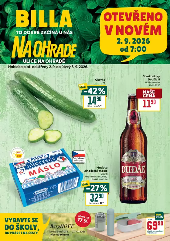 Billa katalog v Louny | Billa Speciál Strakonice | 2026-09-02T00:00:00.000Z - 2026-09-08T00:00:00.000Z