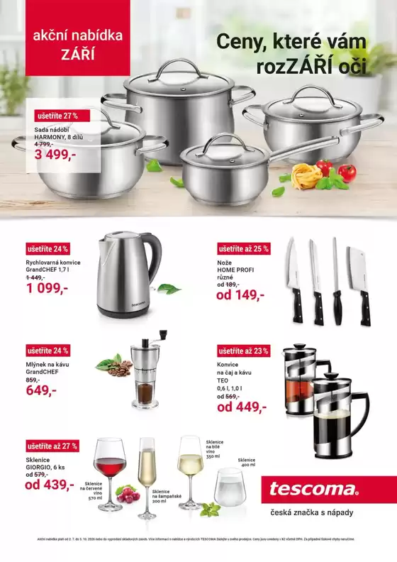 Tescoma katalog v Louny | Leták Září 2026 | 2026-09-01T00:00:00.000Z - 2026-09-30T00:00:00.000Z