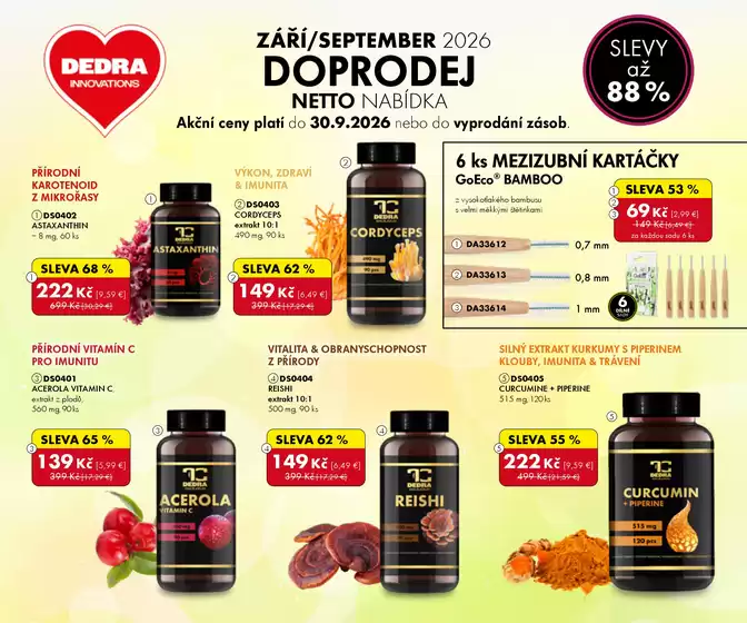 Dedra katalog | Leták doprodej Září 2026 | 2026-09-01T00:00:00.000Z - 2026-09-30T00:00:00.000Z