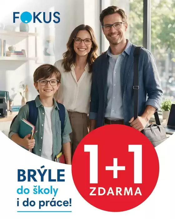Fokus optik katalog | 1 + 1 ZDARMA na dioptrické brýle | 2026-09-01T00:00:00.000Z - 2026-10-31T00:00:00.000Z