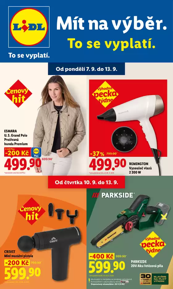 Lidl katalog | 7. 9. - 13. 9. 2026 | 2026-09-07T00:00:00.000Z - 2026-09-13T00:00:00.000Z