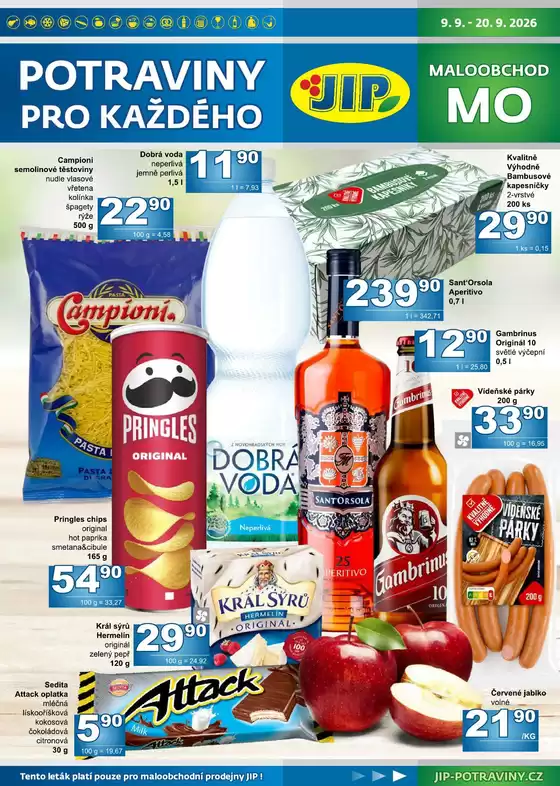 Jip katalog | Top nabídky pro všechny zákazníky | 2026-09-09T00:00:00.000Z - 2026-09-20T00:00:00.000Z