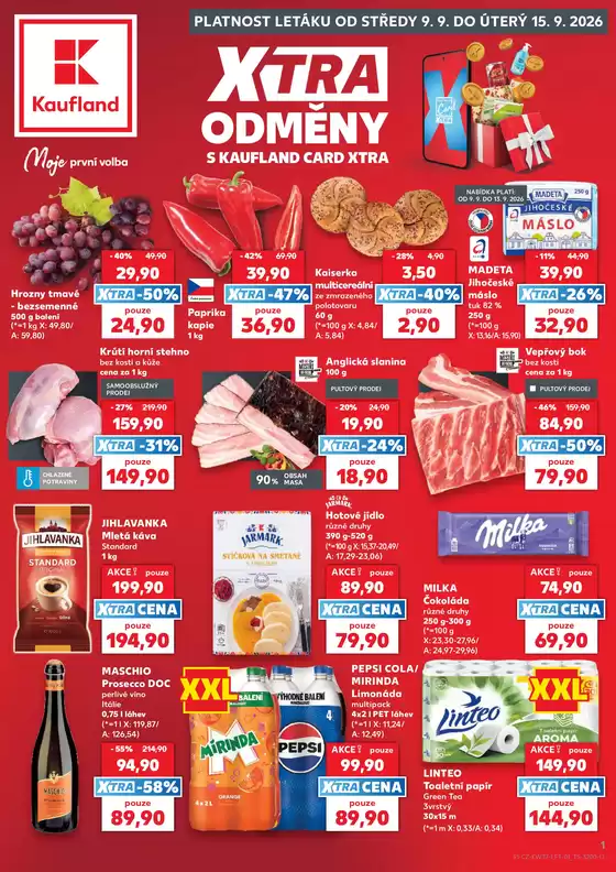 Kaufland katalog | Exkluzivní výhodné nabídky | 2026-09-09T00:00:00.000Z - 2026-09-15T00:00:00.000Z