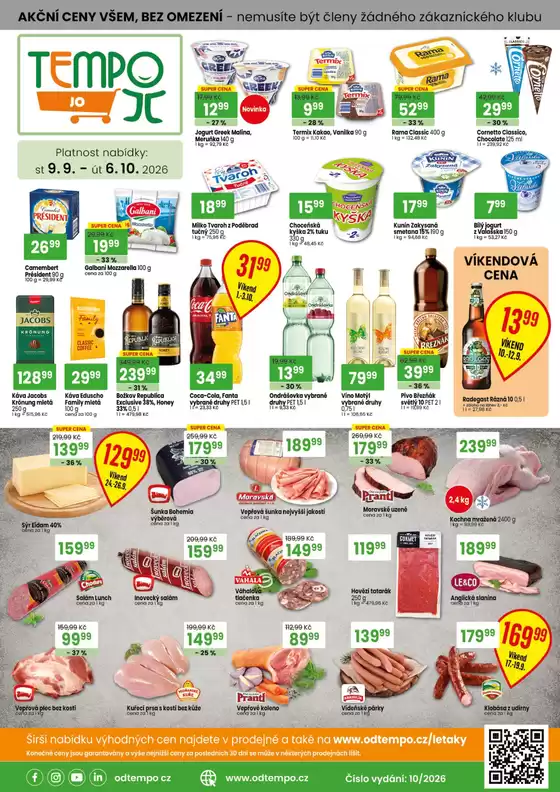 TEMPO katalog | Leták JO 9.9. - 6.10.2026 | 2026-09-09T00:00:00.000Z - 2026-10-06T00:00:00.000Z