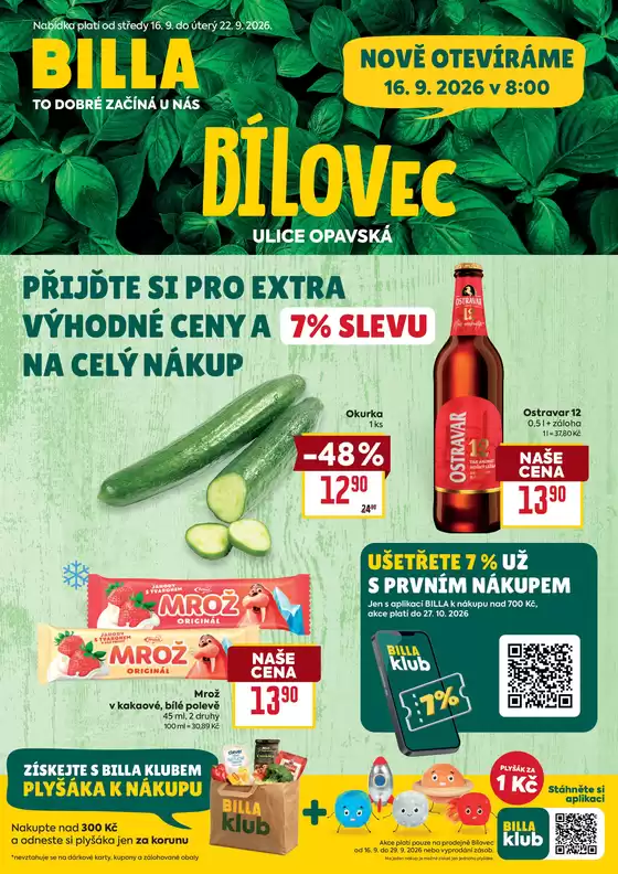 Billa katalog | Billa Speciál Bílovec | 2026-09-16T00:00:00.000Z - 2026-09-22T00:00:00.000Z