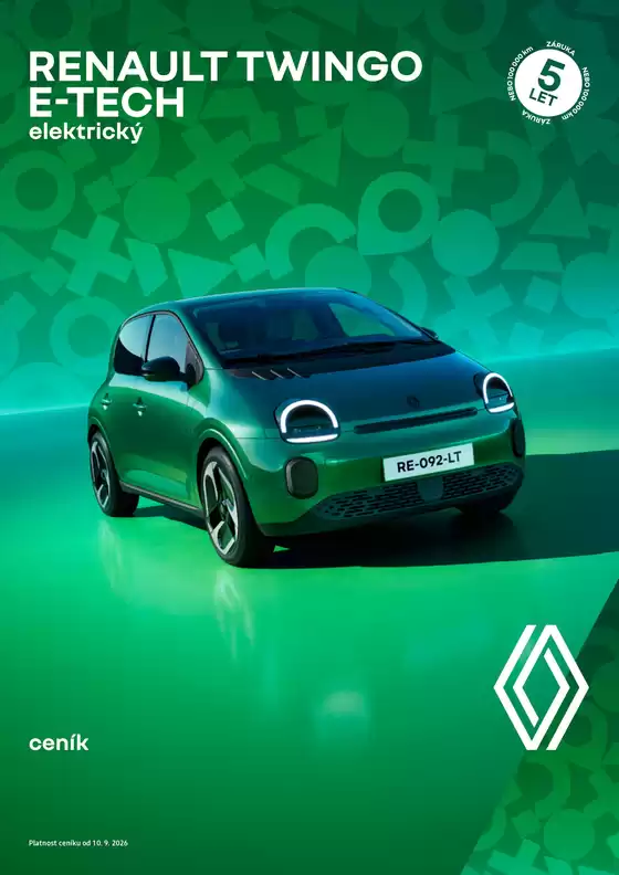 Renault katalog v Opava | Renault Twingo E-Tech Elektrický | 2026-09-15T00:00:00.000Z - 2026-09-28T00:00:00.000Z