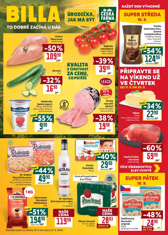 Billa katalog | Billa Velký leták | 2026-09-16T00:00:00.000Z - 2026-09-22T00:00:00.000Z