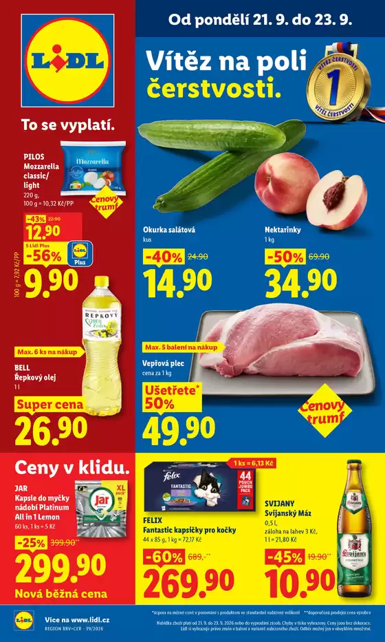 Lidl katalog v Havlíčkův Brod | 21. 9. - 23. 9. 2026 | 2026-09-21T00:00:00.000Z - 2026-09-27T00:00:00.000Z