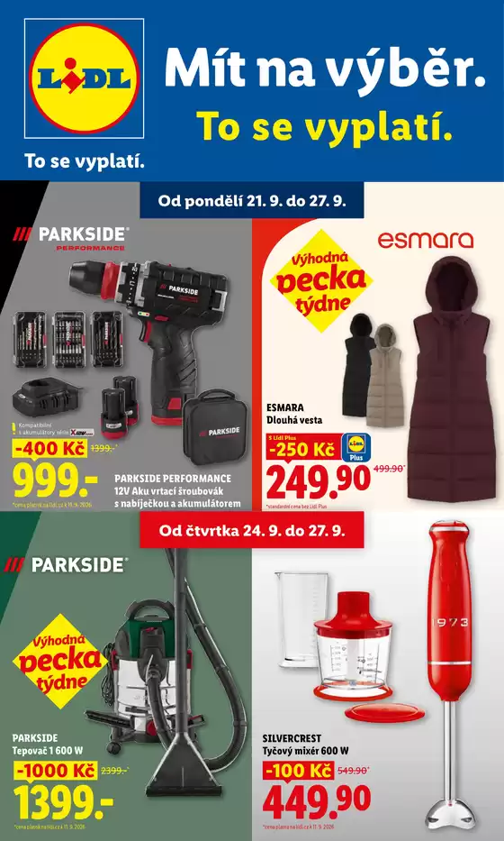 Lidl katalog v Havlíčkův Brod | 21. 9. - 27. 9. 2026 | 2026-09-21T00:00:00.000Z - 2026-09-27T00:00:00.000Z