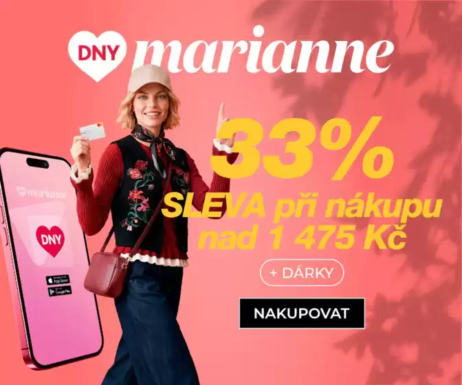 Marionnaud katalog v Děčín | Dny Marianne 33% Sleva při nákuрu | 2026-09-18T00:00:00.000Z - 2026-09-21T00:00:00.000Z