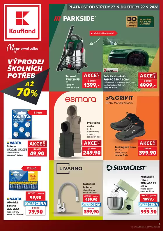 Kaufland katalog v Bystřice nad Pernštejnem | Exkluzivní nabídky pro naše zákazníky | 2026-09-23T00:00:00.000Z - 2026-09-29T00:00:00.000Z