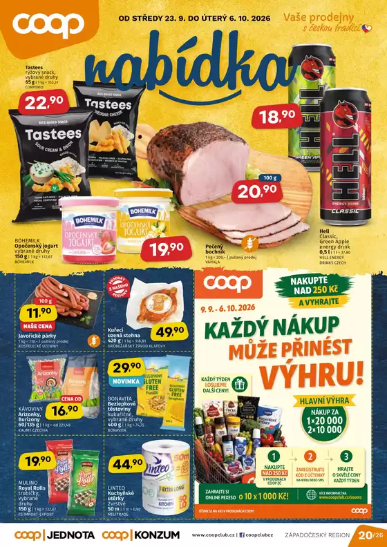 Coop katalog | Skvělá nabídka pro lovce výhodných nákupů | 2026-09-23T00:00:00.000Z - 2026-10-06T00:00:00.000Z