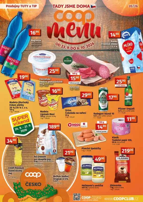 Coop katalog | Objevte atraktivní nabídky | 2026-09-23T00:00:00.000Z - 2026-10-06T00:00:00.000Z