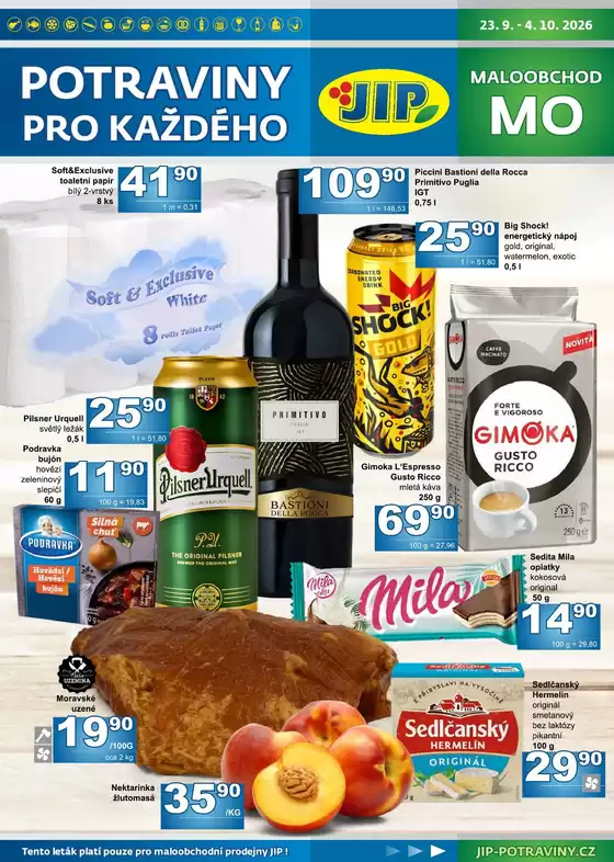 Jip katalog | Speciální nabídky pro vás | 2026-09-23T00:00:00.000Z - 2026-10-04T00:00:00.000Z
