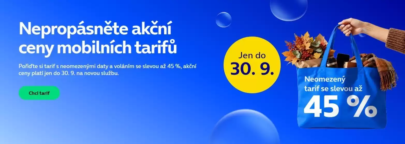 O2 katalog | Nepropásněte akční ceny mobilních tarifů | 2026-09-23T00:00:00.000Z - 2026-09-30T00:00:00.000Z
