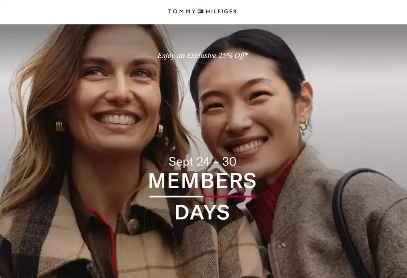 Tommy Hilfiger katalog | Enjoy an Exclusive 25% Off | 2026-09-24T00:00:00.000Z - 2026-09-30T00:00:00.000Z