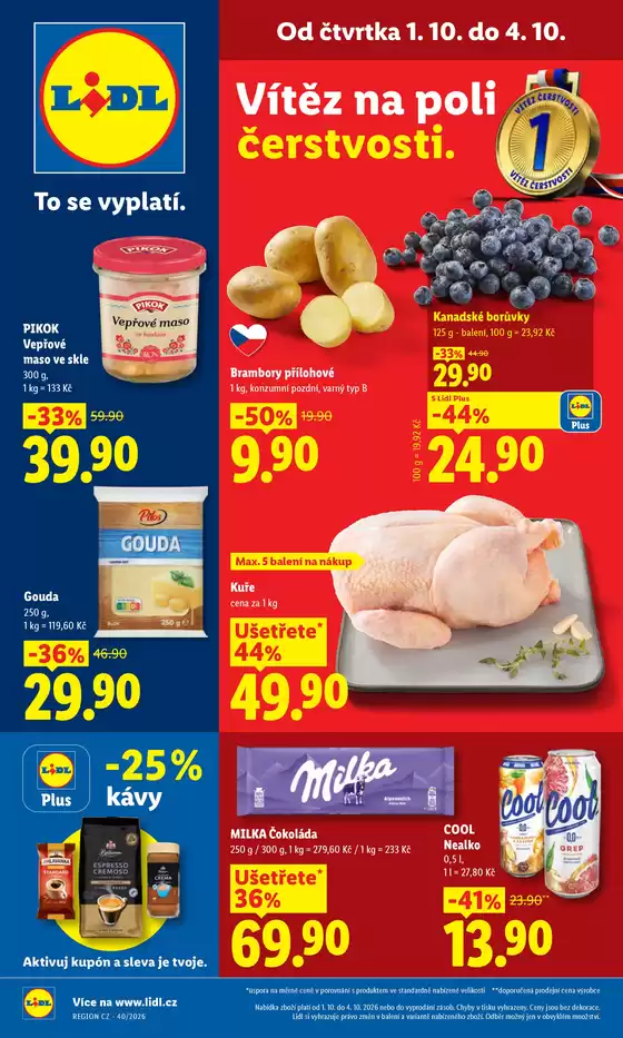 Lidl katalog v Brno | 1. 10. - 4. 10. 2026 | 2026-10-01T00:00:00.000Z - 2026-10-04T00:00:00.000Z