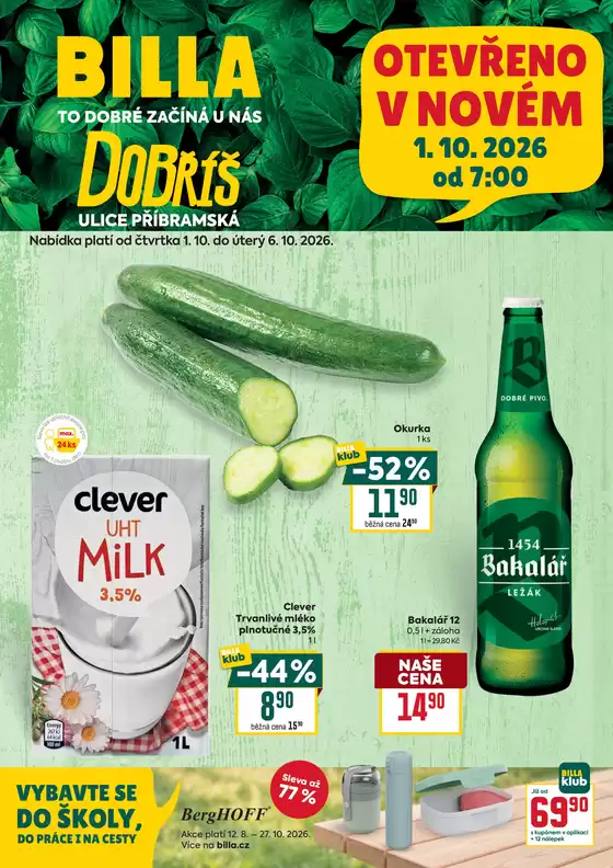 Billa katalog v Sušice | Billa Speciál Dobříš | 2026-09-30T00:00:00.000Z - 2026-10-06T00:00:00.000Z