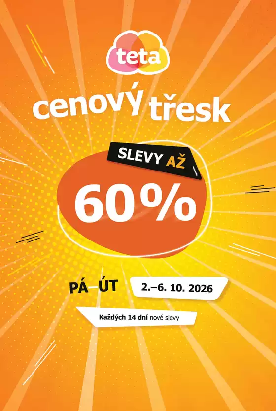 Teta katalog v Černošice | Cenový třesk v Tetě | 2026-10-02T00:00:00.000Z - 2026-10-06T00:00:00.000Z