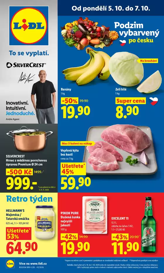Lidl katalog v Černošice | 5. 10. - 7. 10. 2026 | 2026-10-05T00:00:00.000Z - 2026-10-11T00:00:00.000Z