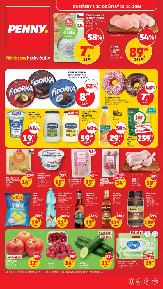 Penny Market katalog v Český Krumlov | Skvělé slevy na vybrané produkty | 2026-10-05T00:00:00.000Z - 2026-10-19T00:00:00.000Z