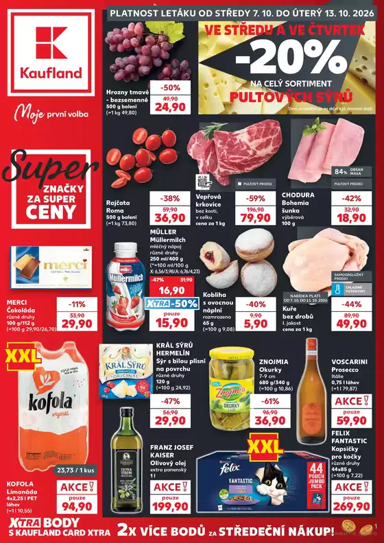 Kaufland katalog v Brandýs nad Labem-Stará Boleslav | Slevy a akce | 2026-10-07T00:00:00.000Z - 2026-10-13T00:00:00.000Z