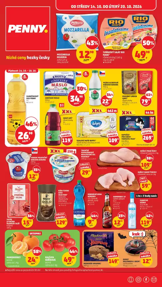 Penny Market katalog v Dobříš | Naše nejlepší výhodné nabídky | 2026-10-12T00:00:00.000Z - 2026-10-26T00:00:00.000Z