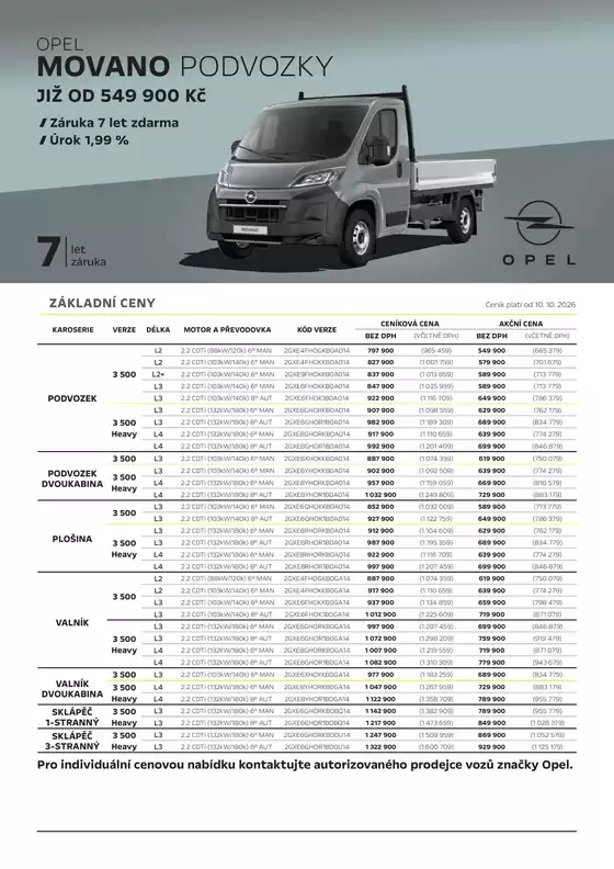 Opel katalog | Opel Movano Podvozky | 2026-10-13T00:00:00.000Z - 2026-12-31T00:00:00.000Z