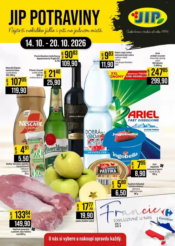 Jip katalog | Top nabídky pro všechny zákazníky | 2026-10-14T00:00:00.000Z - 2026-10-20T00:00:00.000Z