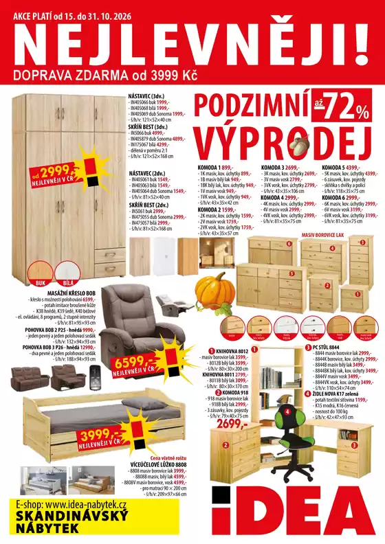 IDEA nábytek katalog v Teplice | IDEA nábytek Aktuální leták | 2026-10-15T00:00:00.000Z - 2026-10-31T00:00:00.000Z