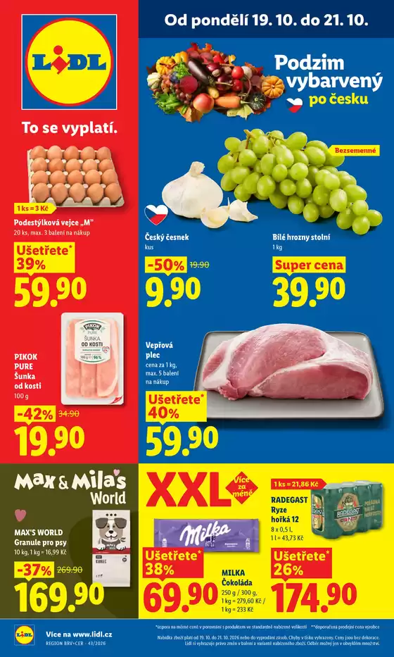 Lidl katalog | 19. 10. - 21. 10. 2026 | 2026-10-19T00:00:00.000Z - 2026-10-25T00:00:00.000Z