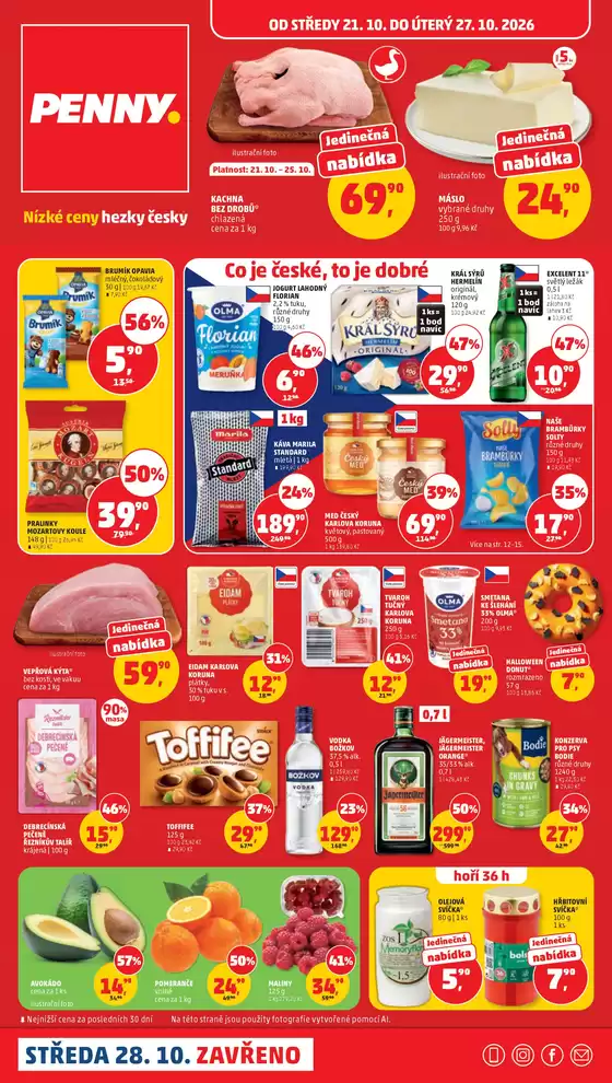 Penny Market katalog | Skvělá nabídka pro lovce výhodných nákupů | 2026-10-21T00:00:00.000Z - 2026-10-27T00:00:00.000Z